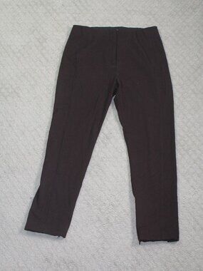 Ann Taylor Size 6P Dark Brown Zip Ankle Pants